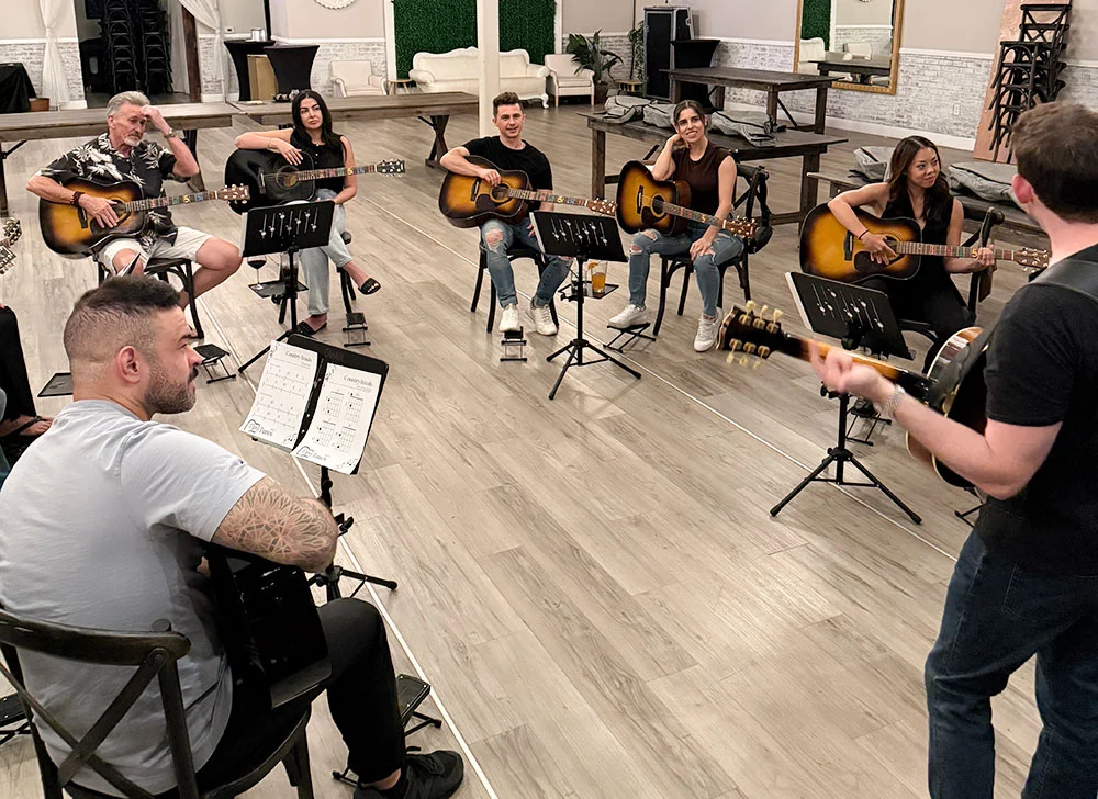 Michael teaching at a Tipsy Tunes Event
